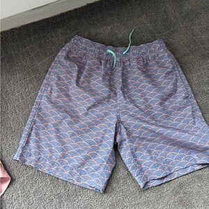Crewcuts Blue and Orange Kids Swim Trunks